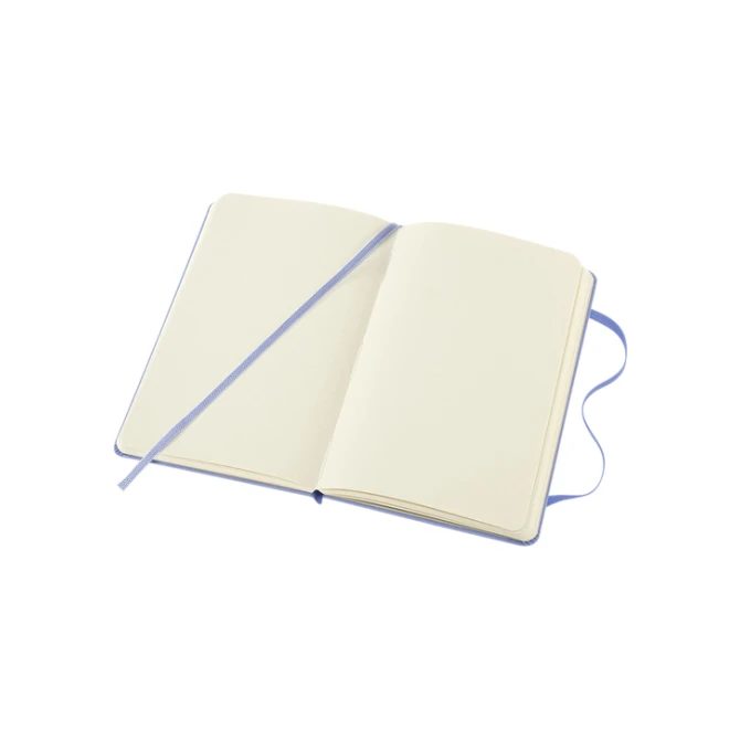 Notitieboek Moleskine pocket 90x140mm blanco hard cover hydrangea blue