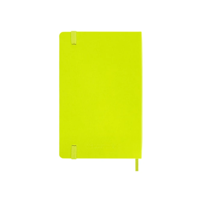 Notitieboek Moleskine pocket 90x140mm blanco hard cover lemon green