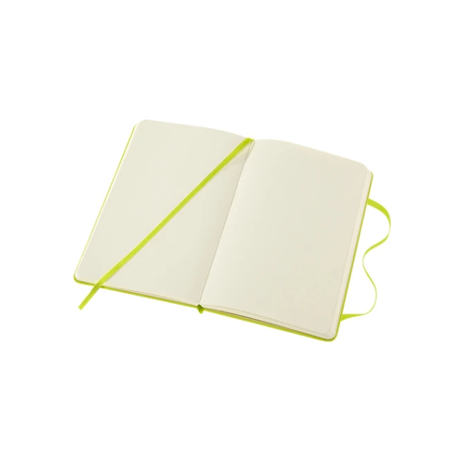 Notitieboek Moleskine pocket 90x140mm blanco hard cover lemon green