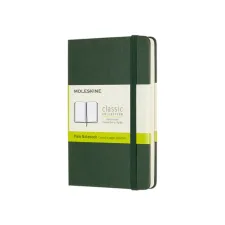 Notitieboek Moleskine pocket 90x140mm blanco hard cover myrtle green