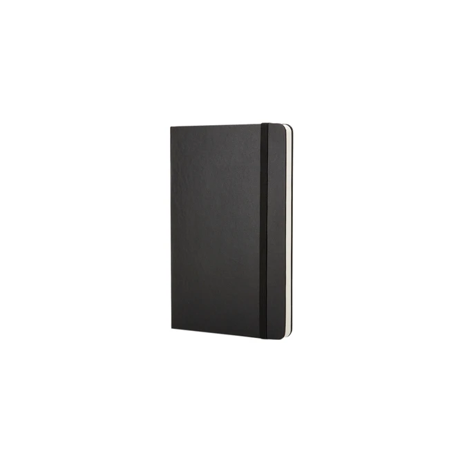 Notitieboek Moleskine pocket 90x140mm blanco hard cover zwart