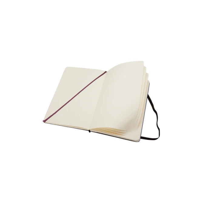 Notitieboek Moleskine pocket 90x140mm blanco hard cover zwart