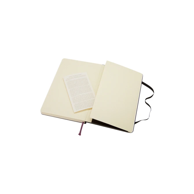 Notitieboek Moleskine pocket 90x140mm blanco hard cover zwart