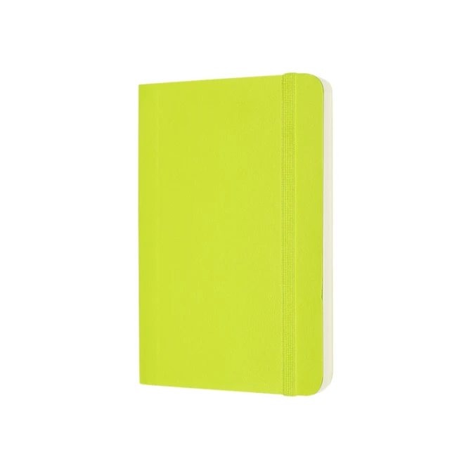 Notitieboek Moleskine pocket 90x140mm blanco soft cover lemon green