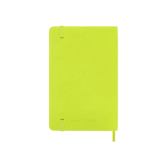 Notitieboek Moleskine pocket 90x140mm blanco soft cover lemon green