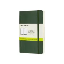 Notitieboek Moleskine pocket 90x140mm blanco soft cover myrtle green