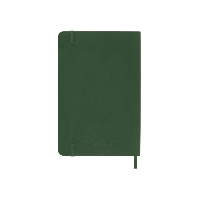 Notitieboek Moleskine pocket 90x140mm blanco soft cover myrtle green