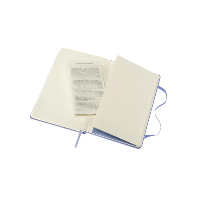 Notitieboek Moleskine pocket 90x140mm lijn hard cover hydrangea blue