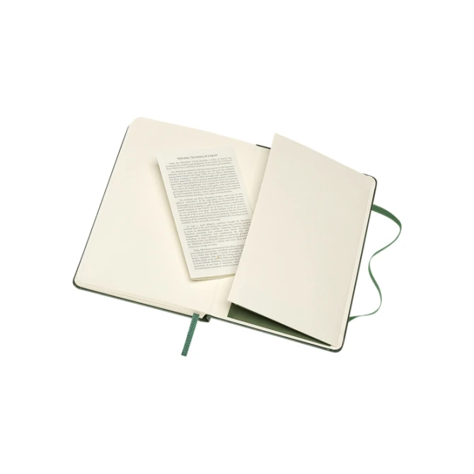 Notitieboek Moleskine pocket 90x140mm lijn hard cover myrtle green