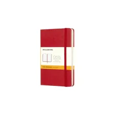Notitieboek Moleskine pocket 90x140mm lijn hard cover rood