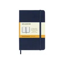 Notitieboek Moleskine pocket 90x140mm lijn hard cover sapphire blue