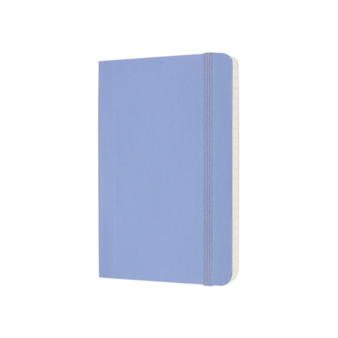 Notitieboek Moleskine pocket 90x140mm lijn soft cover hydrangea blue