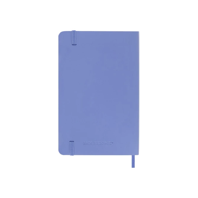 Notitieboek Moleskine pocket 90x140mm lijn soft cover hydrangea blue