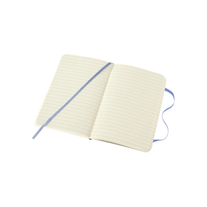 Notitieboek Moleskine pocket 90x140mm lijn soft cover hydrangea blue