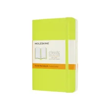Notitieboek Moleskine pocket 90x140mm lijn soft cover lemon green