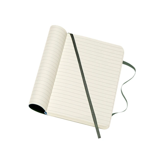 Notitieboek Moleskine pocket 90x140mm lijn soft cover myrtle green
