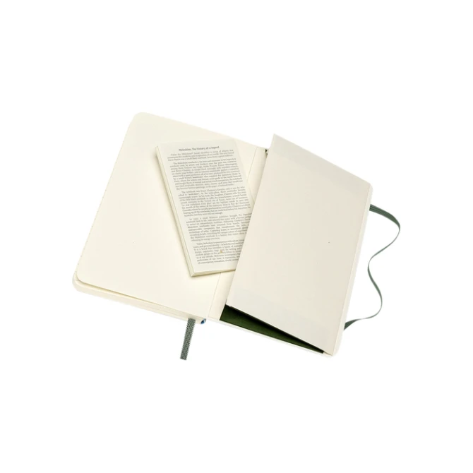 Notitieboek Moleskine pocket 90x140mm lijn soft cover myrtle green