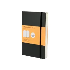 Notitieboek Moleskine pocket 90x140mm lijn soft cover zwart