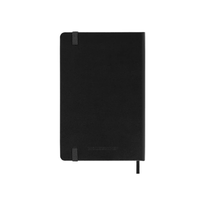 Notitieboek Moleskine pocket 90x140mm ruit 5x5mm hard cover zwart