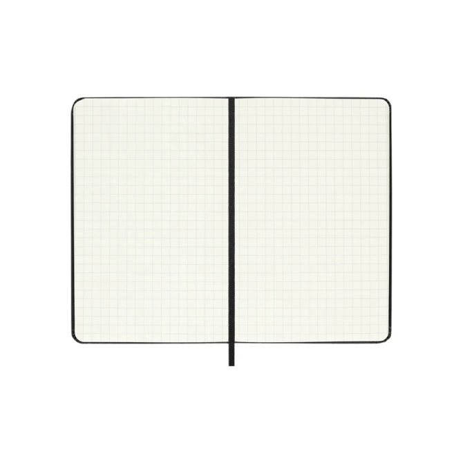 Notitieboek Moleskine pocket 90x140mm ruit 5x5mm hard cover zwart