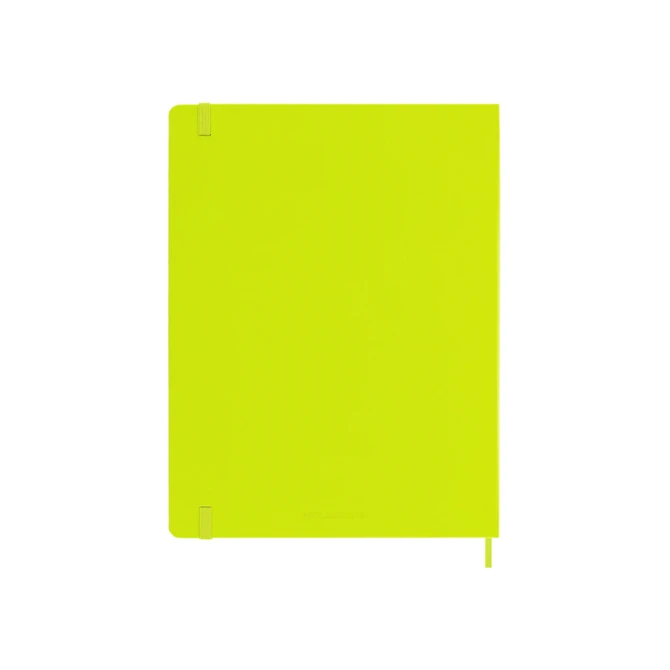Notitieboek Moleskine XL 190x250mm blanco hard cover lemon green