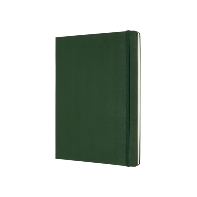 Notitieboek Moleskine XL 190x250mm blanco hard cover myrtle green