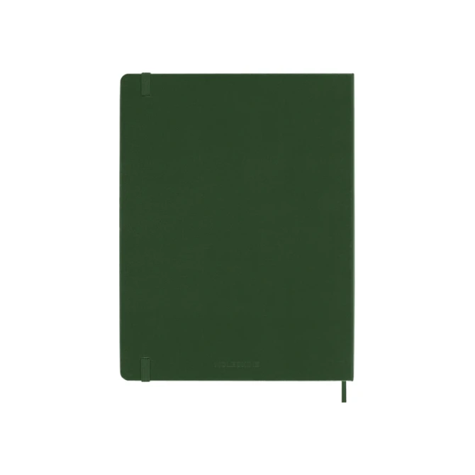 Notitieboek Moleskine XL 190x250mm blanco hard cover myrtle green