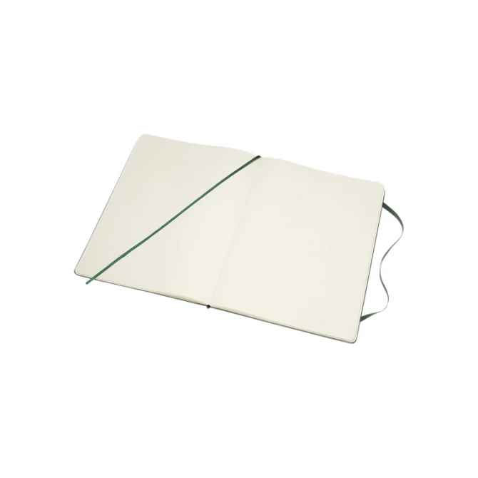 Notitieboek Moleskine XL 190x250mm blanco hard cover myrtle green