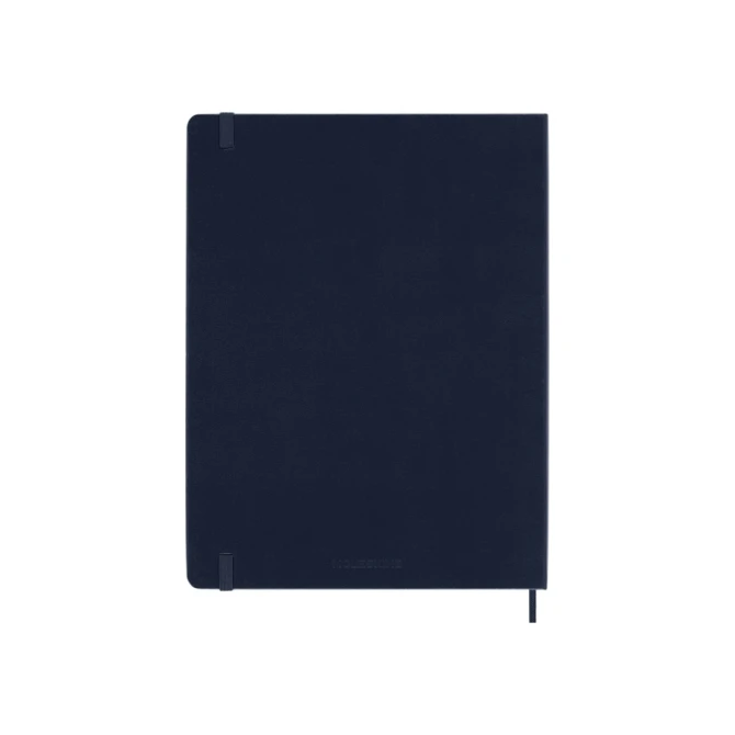 Notitieboek Moleskine XL 190x250mm blanco hard cover sapphire blue