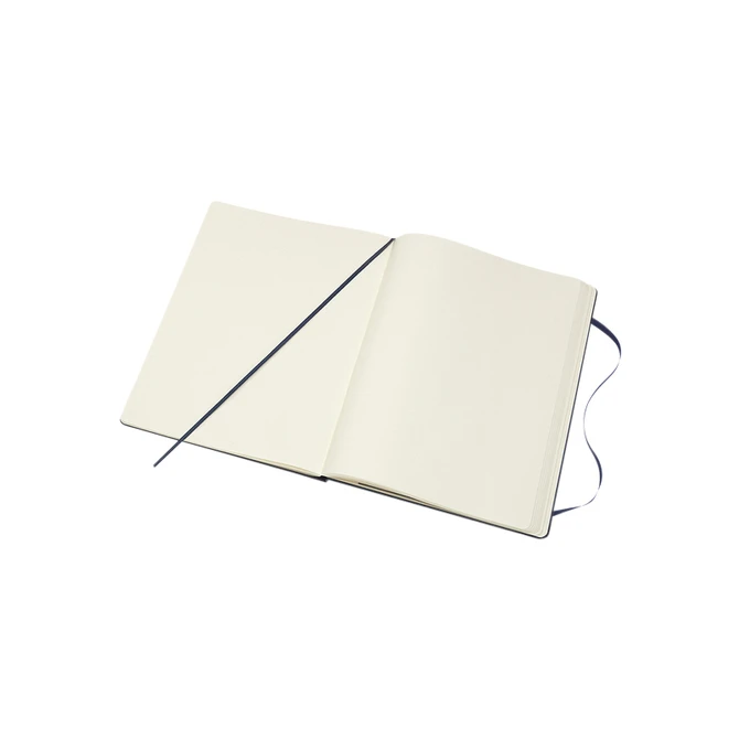 Notitieboek Moleskine XL 190x250mm blanco hard cover sapphire blue