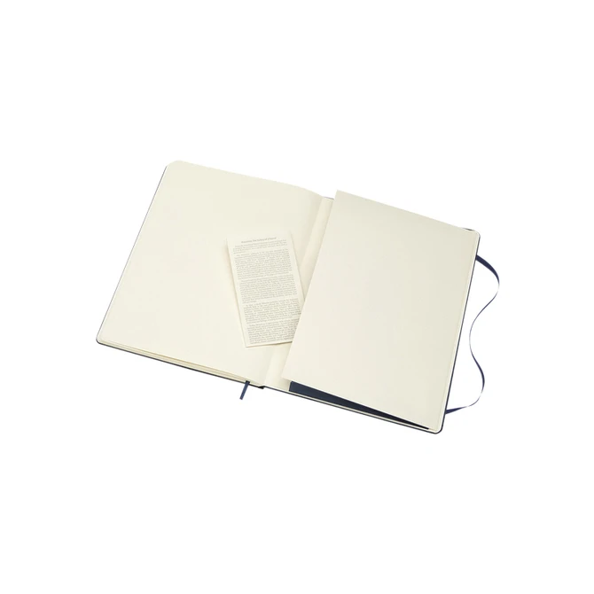 Notitieboek Moleskine XL 190x250mm blanco hard cover sapphire blue