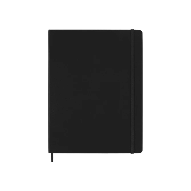 Notitieboek Moleskine XL 190x250mm blanco hard cover zwart