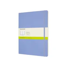 Notitieboek Moleskine XL 190x250mm blanco soft cover hydrangea blue