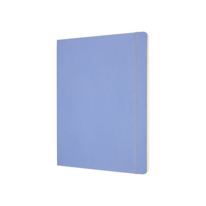 Notitieboek Moleskine XL 190x250mm blanco soft cover hydrangea blue