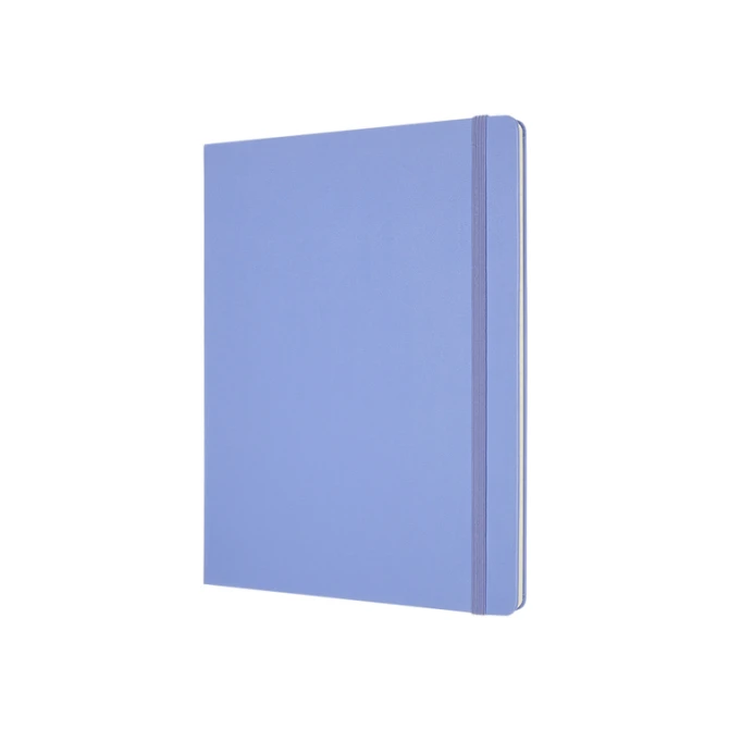 Notitieboek Moleskine XL 190x250mm lijn hard cover hydrangea blue