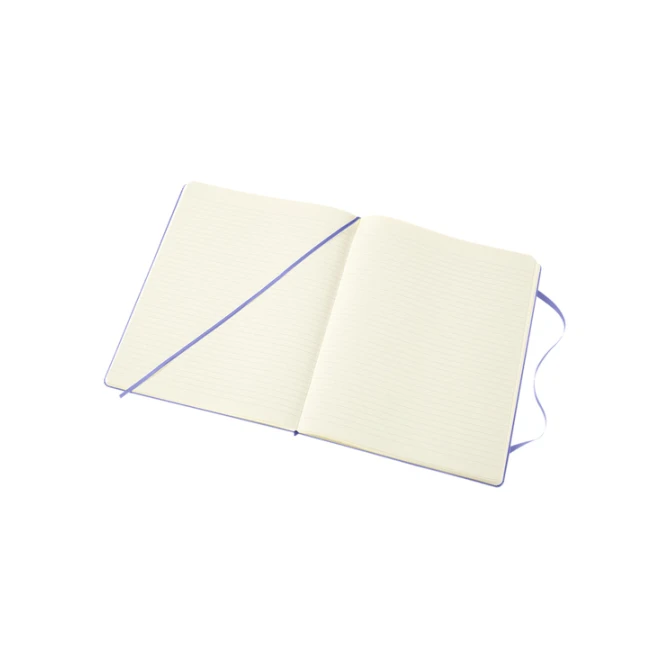 Notitieboek Moleskine XL 190x250mm lijn hard cover hydrangea blue