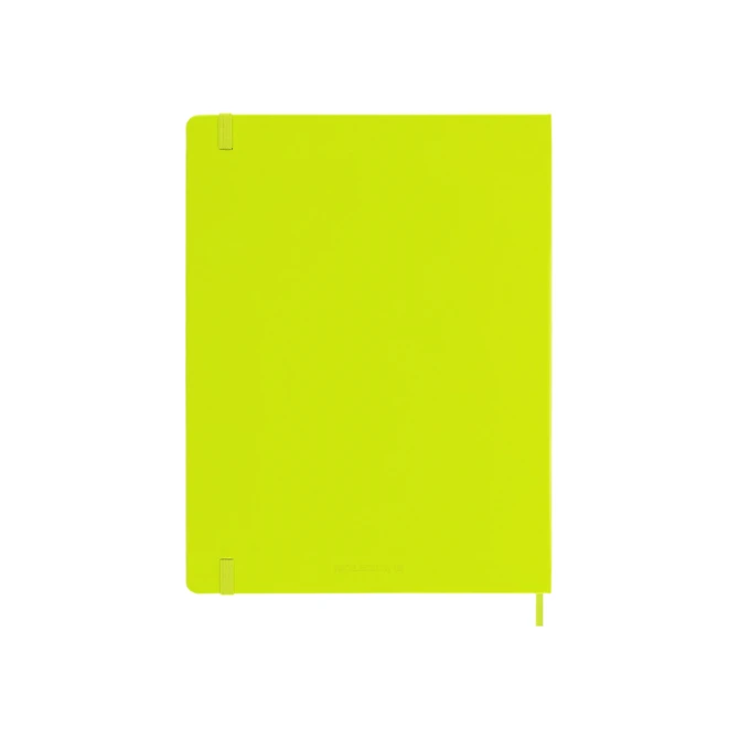 Notitieboek Moleskine XL 190x250mm lijn hard cover lemon green