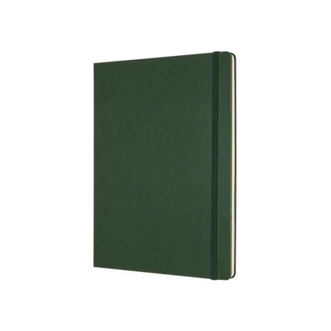 Notitieboek Moleskine XL 190x250mm lijn hard cover myrtle green