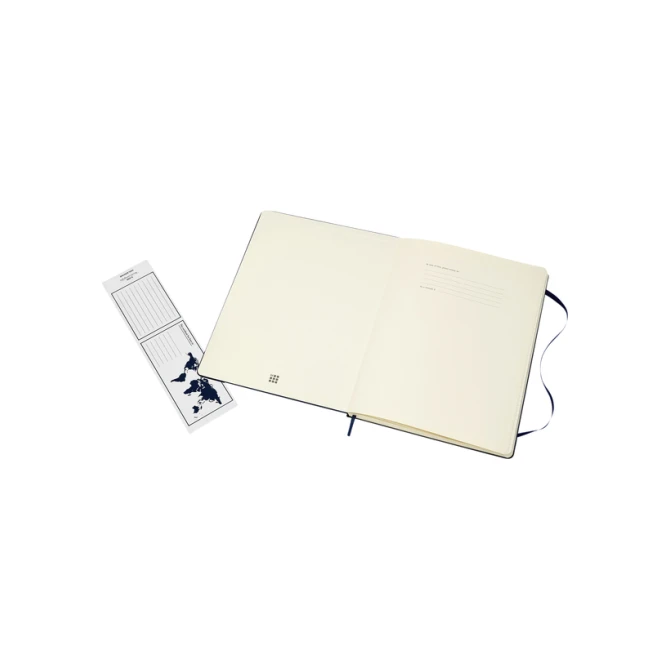 Notitieboek Moleskine XL 190x250mm lijn hard cover sapphire blue