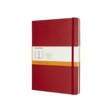 Notitieboek Moleskine XL 190x250mm lijn hard cover scarlet red