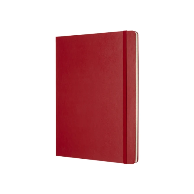 Notitieboek Moleskine XL 190x250mm lijn hard cover scarlet red