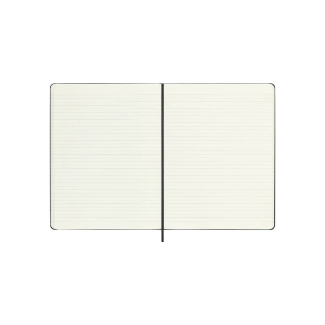Notitieboek Moleskine XL 190x250mm lijn hard cover zwart