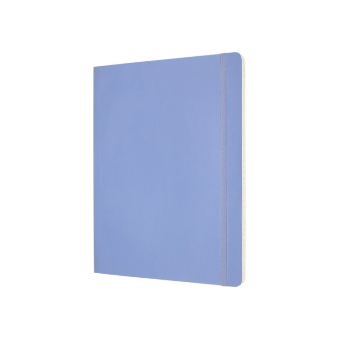 Notitieboek Moleskine XL 190x250mm lijn soft cover hydrangea blue