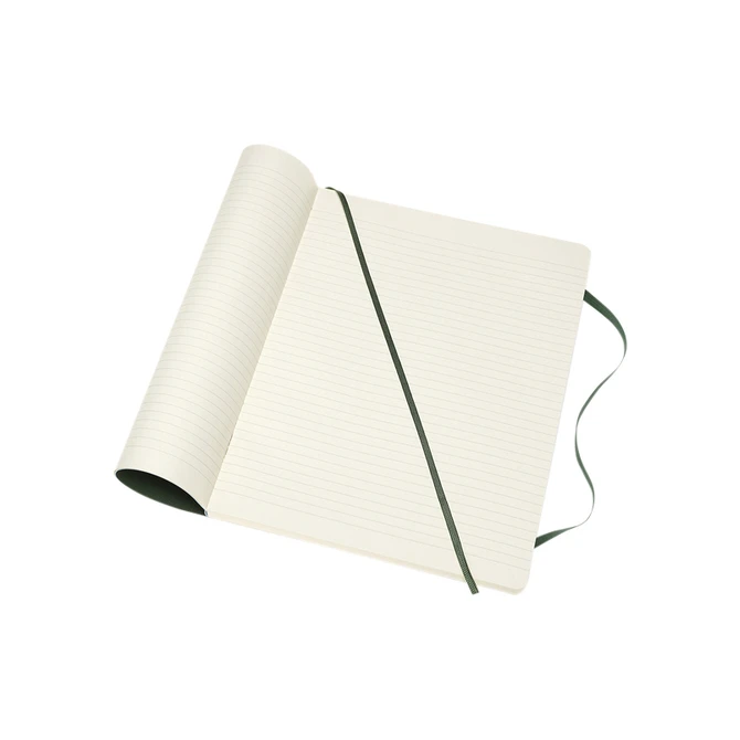 Notitieboek Moleskine XL 190x250mm lijn soft cover myrtle green