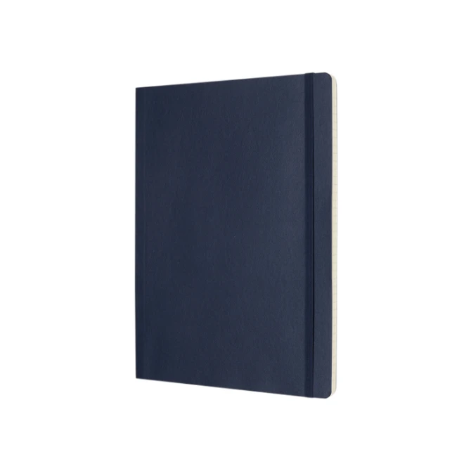 Notitieboek Moleskine XL 190x250mm lijn soft cover sapphire blue