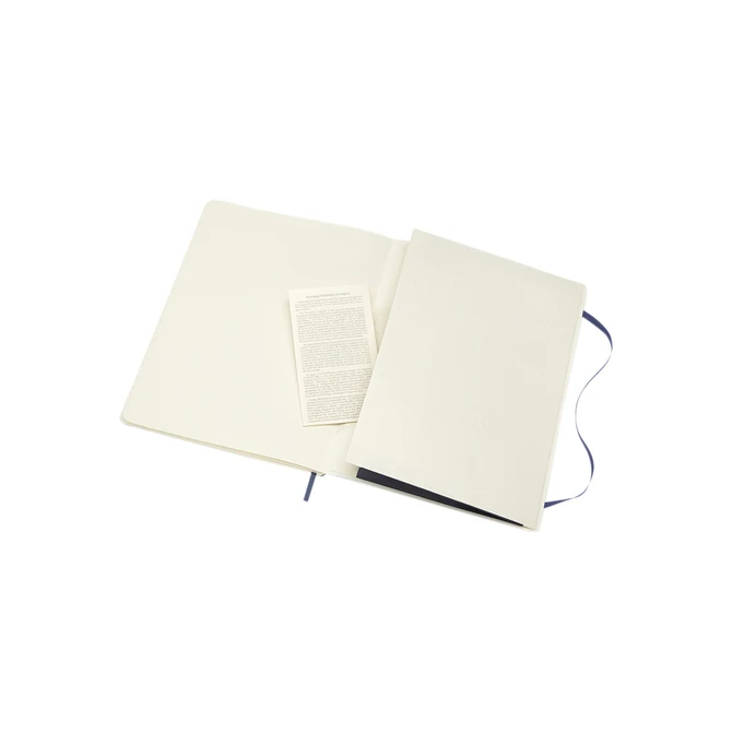 Notitieboek Moleskine XL 190x250mm lijn soft cover sapphire blue