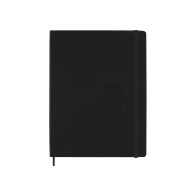 Notitieboek Moleskine XL 190x250mm ruit 5x5 hard cover zwart