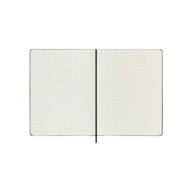 Notitieboek Moleskine XL 190x250mm ruit 5x5 hard cover zwart