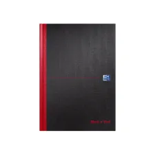 Notitieboek Oxford Black n' Red A4 96vel blanco