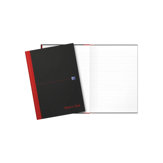 Notitieboek Oxford Black n' Red A4 96vel lijn